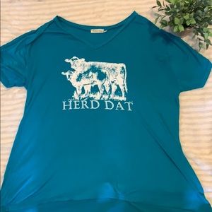 Graphic “herd dat” T-shirt